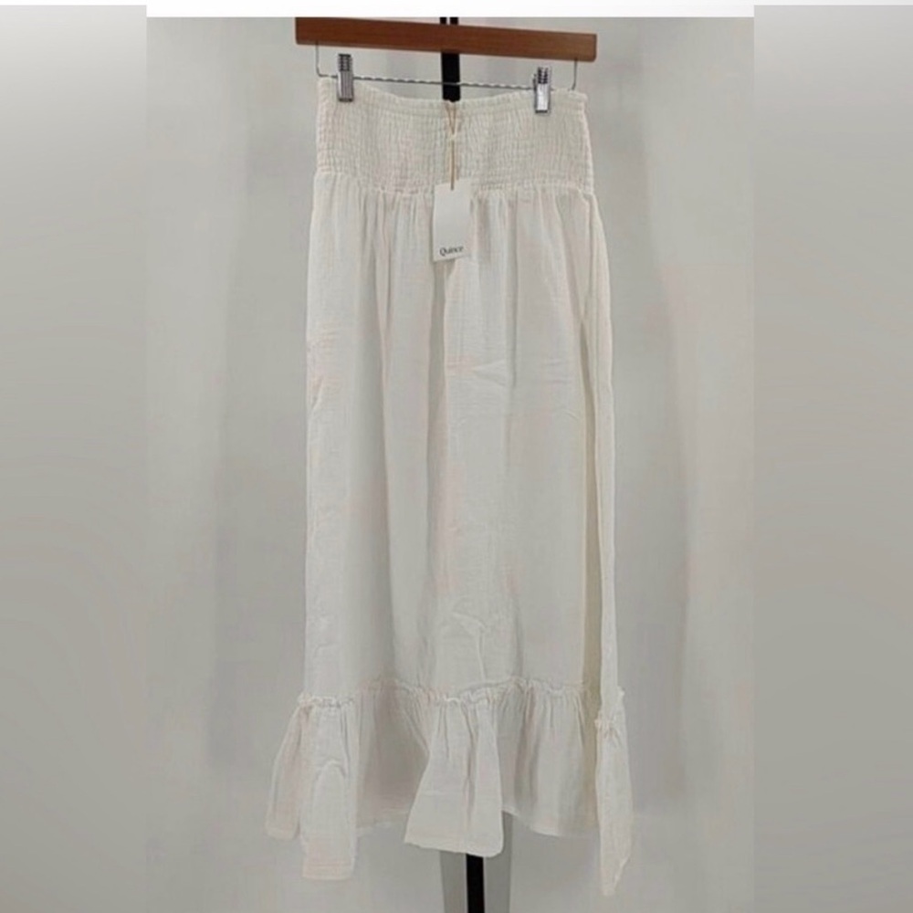 Quince 100% Organic Cotton Gauze Smocked Maxi Skirt | Large | MSRP: $59.90 - Picture 3 of 3